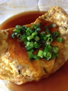 余った餃子のタネで中華風あんかけオムレツ-レシピのメイン写真