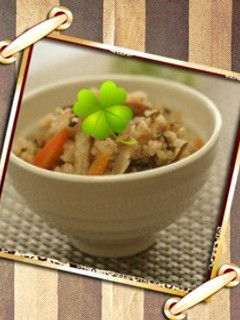 黒ビールときんぴらの炊き込みごはん♪-レシピのメイン写真