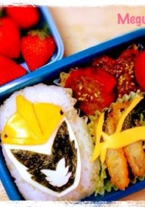 キョウリュウジャーゴールド☆簡単キャラ弁-レシピのメイン写真