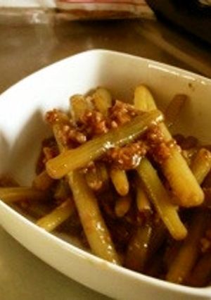 フキと挽肉炒め 簡単レシピ-レシピのメイン写真