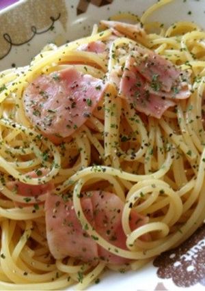 簡単すぎるベーコン生姜醤油パスタ-レシピのメイン写真