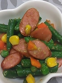 ウィンナーの粉チーズ炒め-レシピのメイン写真