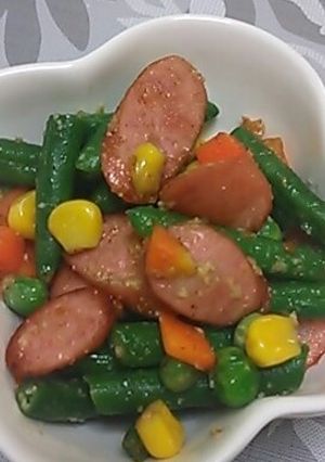 ウィンナーの粉チーズ炒め-レシピのメイン写真