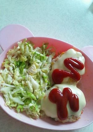 チーズハンバーグランチ-レシピのメイン写真