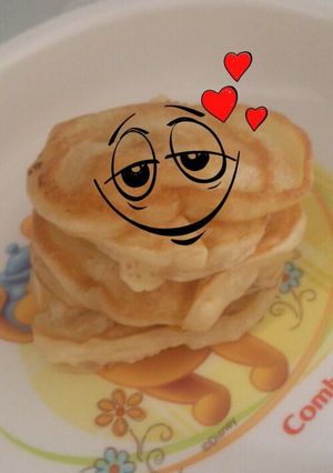 離乳食♡りんごのﾊﾟﾝｹｰｷ-レシピのメイン写真