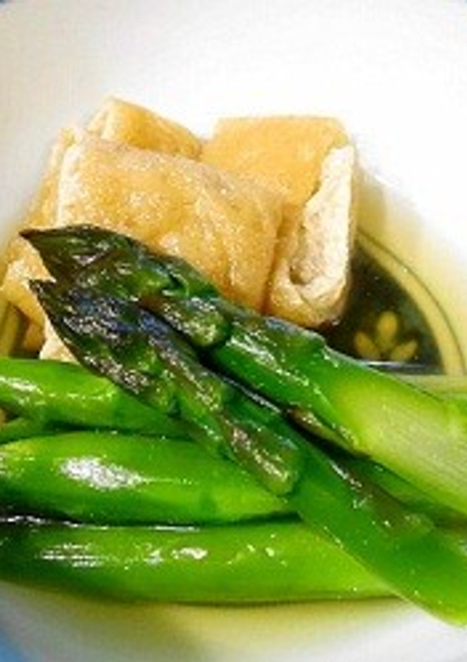 アスパラとお揚げのサッと煮-レシピのメイン写真