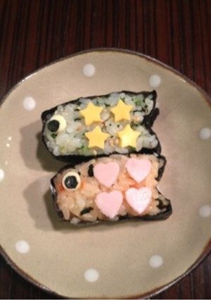 こいのぼりのおにぎり☆-レシピのメイン写真