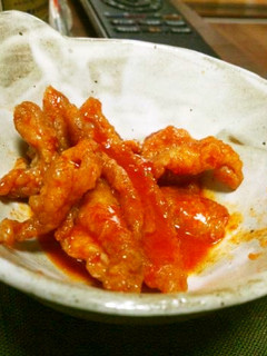 安いよその①( ´艸`)鶏皮キムチ-レシピのメイン写真