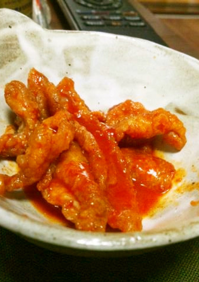 安いよその①( ´艸｀)鶏皮キムチ-レシピのメイン写真