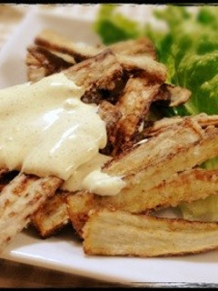 ごぼうチップス カレーマヨソース-レシピのメイン写真