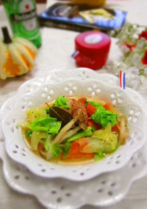 春キャベツとちょこっと野菜の食べるスープ-レシピのメイン写真