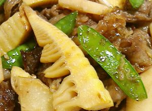 たけのこ・絹さや・牛肉の和風甘辛炒め-レシピのメイン写真