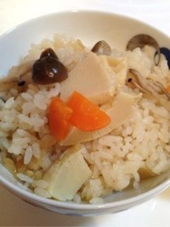 白だし☆たけのこの炊き込みご飯☆-レシピのメイン写真