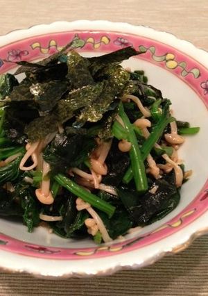ほうれん草のヘルシーわさび麺つゆ和え-レシピのメイン写真