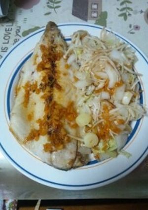 ４月３０日晩飯　【アジの甘辛ダレかけ】-レシピのメイン写真