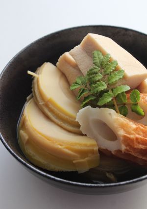 春真っ盛り！筍・高野豆腐・ちくわの煮物-レシピのメイン写真