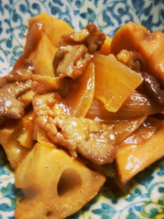 蓮根と豚肉のさっぱり煮-レシピのメイン写真