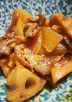 蓮根と豚肉のさっぱり煮-レシピのメイン写真