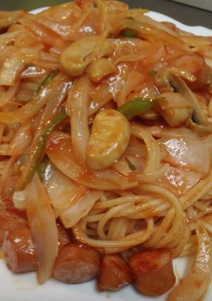 定番のナポリタン-レシピのメイン写真