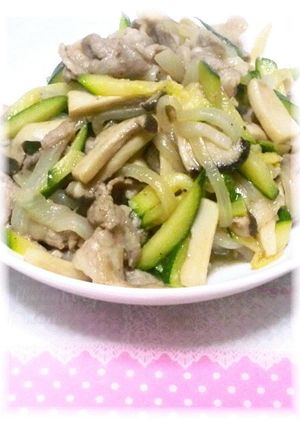 豚肉とズッキーニのクミン風味-レシピのメイン写真