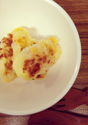 離乳食09ヶ月 コーンコロッケ風-レシピのメイン写真