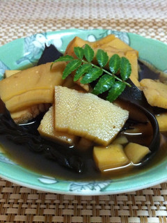 春の味!たけのことアラメの煮物-レシピのメイン写真