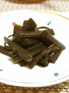 ピリ辛おつまみ!茎わさびのつくだ煮-レシピのメイン写真