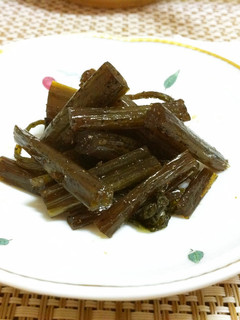 ピリ辛おつまみ!茎わさびのつくだ煮-レシピのメイン写真