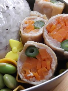 人参とインゲンの肉巻き☆お弁当にも♪-レシピのメイン写真