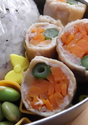 人参とインゲンの肉巻き☆お弁当にも♪-レシピのメイン写真