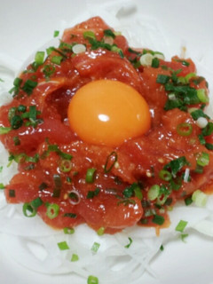 ユッケ好きに♪簡単マグロのユッケ-レシピのメイン写真