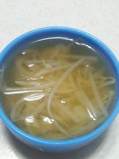 もやしの味噌汁-レシピのメイン写真