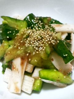俺流!胡瓜と長芋の鰹梅肉和え-レシピのメイン写真