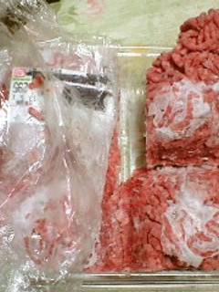 細切れ肉、挽き肉、の冷凍の仕方-レシピのメイン写真