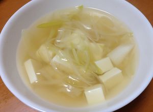 超簡単w葱たっぷりの豆腐スープ♪-レシピのメイン写真
