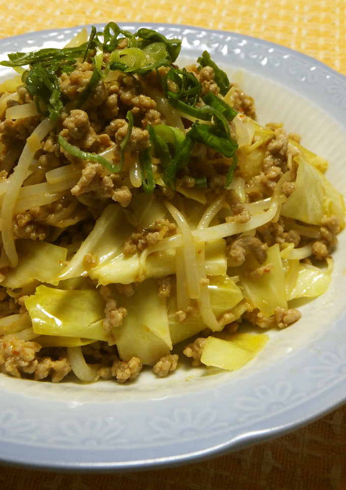 もやしと豚ひき肉の味噌炒め-レシピのメイン写真