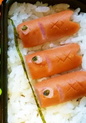 鯉のぼりのウィンナー弁当-レシピのメイン写真