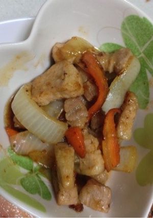 お弁当カレーの具を寄せておいて…♡-レシピのメイン写真