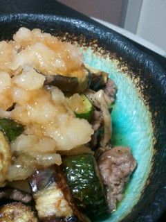 ズッキーニ風!?キュウリとナスの牛肉炒め-レシピのメイン写真