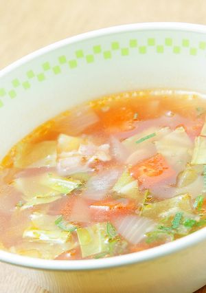 豆と野菜のスープ★音更「保育園給食」-レシピのメイン写真