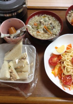今日のまかない1 サラダパスタ-レシピのメイン写真