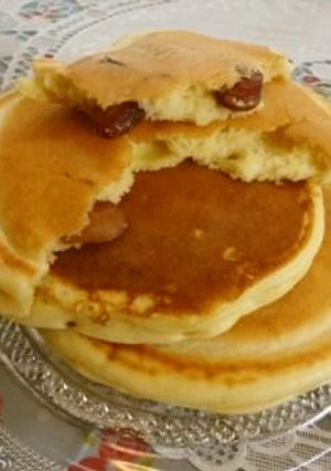 甘納豆入りのパンケーキ♪-レシピのメイン写真