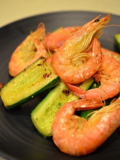 簡単!えびときゅうりのにんにく炒め-レシピのメイン写真
