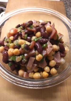 ひよこ豆とキドニービーンズのデリ風サラダ-レシピのメイン写真