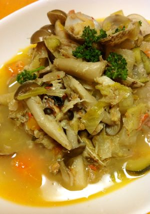 簡単！魚介スープ アクアパッツア-レシピのメイン写真
