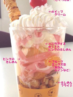 簡単デザート☆きしめんパフェ♪-レシピのメイン写真