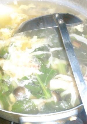 大根の葉と卵のカニカマスープ-レシピのメイン写真