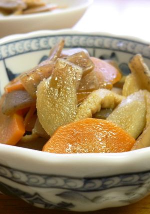ごぼうと油揚げとこんにゃくの炒め煮-レシピのメイン写真