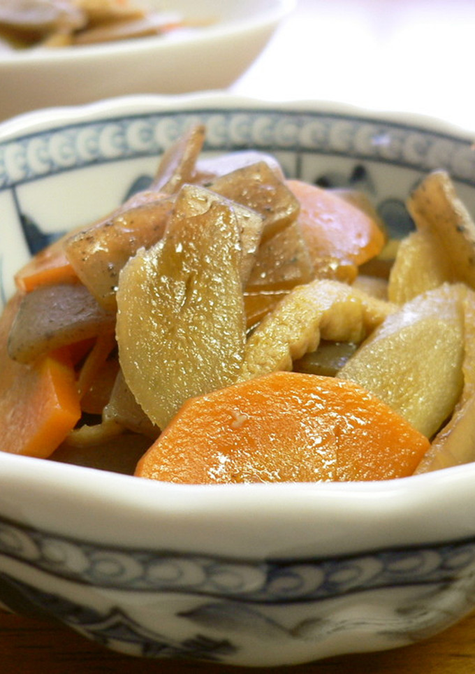 ごぼうと油揚げとこんにゃくの炒め煮-レシピのメイン写真