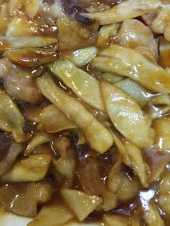 エリンギとモツの照り焼き風-レシピのメイン写真